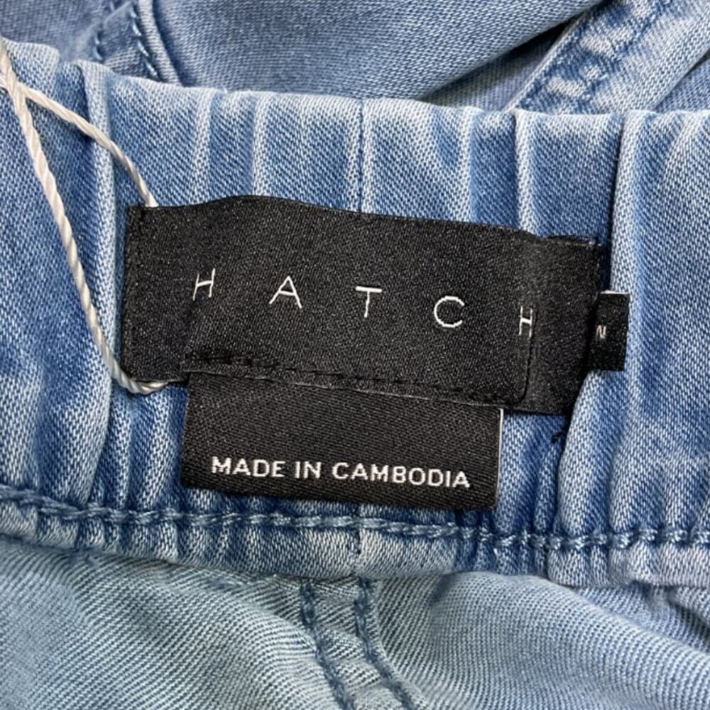 Hatch Relaxed Blue Denim Joggers Size 2 - Picture 5 of 5